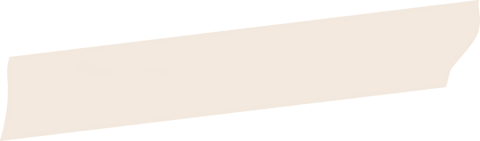 Abstract off-white irregular quadrilateral ribbon on transparent background