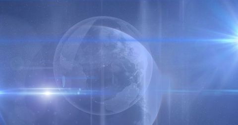Blue Glowing Light and Semi-Transparent Globe Illustration - Download Free Stock Images Pikwizard.com