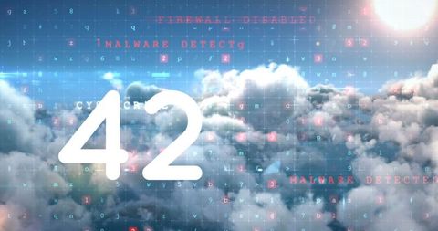 Digital Security with Cloud and Malware Detection Interface - Download Free Stock Images Pikwizard.com