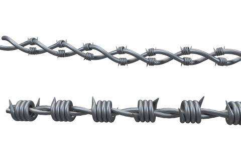Barbed Wire Design on Transparent Background in Vector Format - Download Free Stock Videos Pikwizard.com