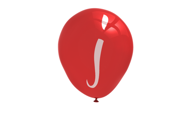 Red Balloon with J Letter on Transparent Background - Download Free Stock Videos Pikwizard.com