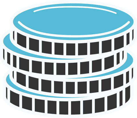 Digital Blue Coins Illustration on Transparent Background - Download Free Stock Videos Pikwizard.com