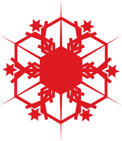 Festive Red Snowflake Christmas Decoration on Transparent Background - Download Free Stock Videos Pikwizard.com