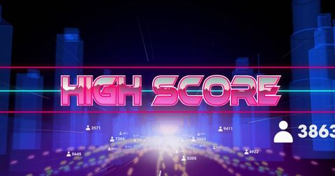 Gaming Platform High Score Digital Display