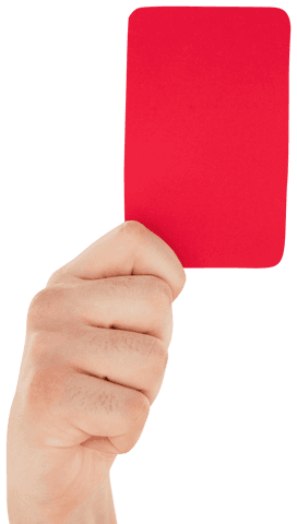 close up of hand holding red card on transparent background - Download Free Stock Videos Pikwizard.com