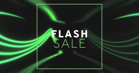 Dynamic flash sale neon background for promotions
