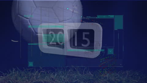Animated Sports Analytics and Time Interface with Soccer Ball