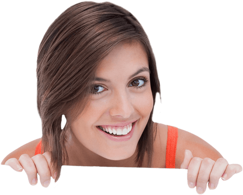 Smiling Woman Holding Blank Transparent Card - Download Free Stock Videos Pikwizard.com
