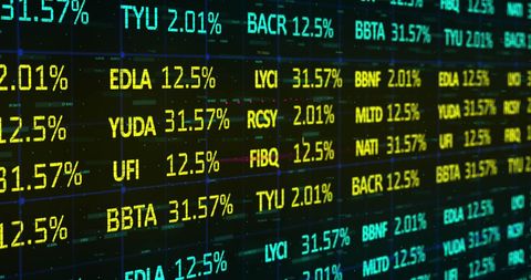 Stock Market Data Display with Digital Analytics - Download Free Stock Images Pikwizard.com