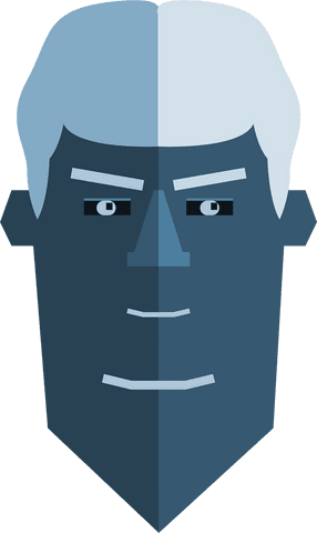 Abstract Blue Male Face on Transparent Background - Download Free Stock Videos Pikwizard.com