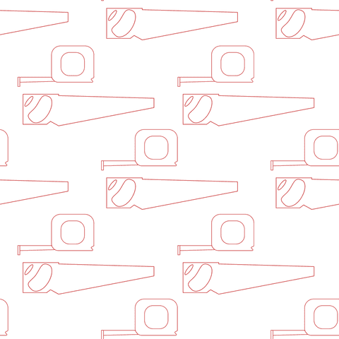 Red Saws and Measuring Tapes Pattern on Transparent Background - Download Free Stock Videos Pikwizard.com