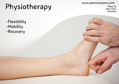 physiotherapist performing ankle rehabilitation therapy - Download Free Stock Templates Pikwizard.com