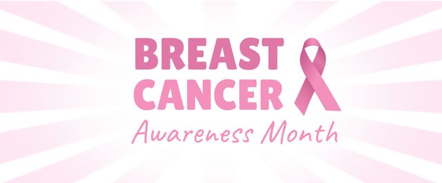 Breast Cancer Awareness Month Banner with Pink Ribbon Symbol - Download Free Stock Templates Pikwizard.com