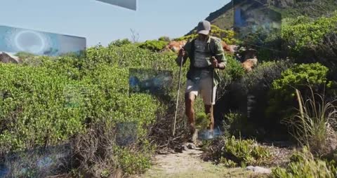 Hiker Activating Augmented Reality Technology for Outdoor Exploration