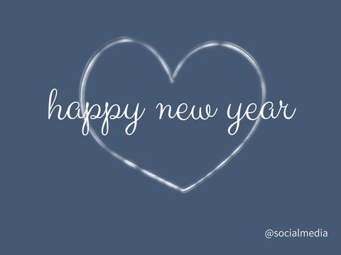 Heartfelt New Year Greeting with Elegant Script - Download Free Stock Templates Pikwizard.com