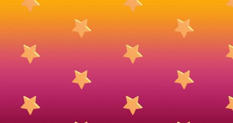 Vibrant Pattern of Yellow Stars on Gradient Backdrop
