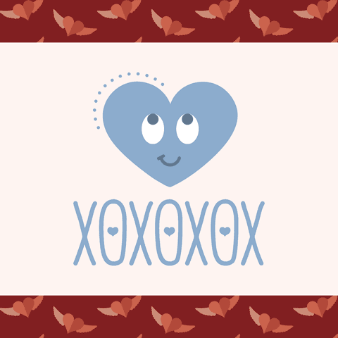 charming heart with hug and kiss pattern on transparent background - Download Free Stock Videos Pikwizard.com