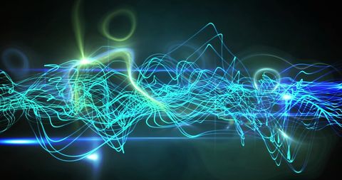 Futuristic Glowing Digital Wave with Light Effects - Download Free Stock Images Pikwizard.com