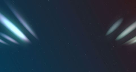 Aurora Borealis Lights in Deep Night Sky