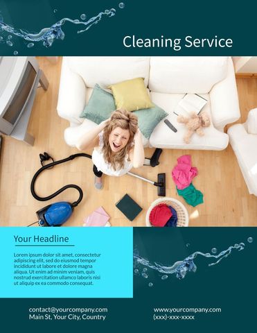 relieving home cleaning chaos with professional service - Download Free Stock Templates Pikwizard.com