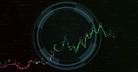 digital interface with rising financial graph trends - Download Free Stock Images Pikwizard.com