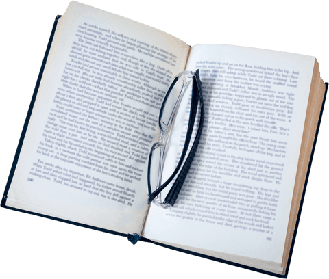 open book with transparent spectacles empty pages - Download Free Stock Videos Pikwizard.com