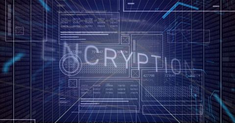 Encryption Technology Data Visualization on Digital Interface - Download Free Stock Images Pikwizard.com