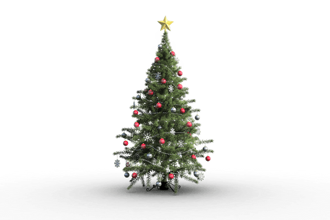 joyful christmas tree with star on transparent background - Download Free Stock Videos Pikwizard.com