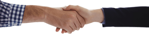 Transparent Handshake Gesture Between Colleagues in Professional Attire - Download Free Stock Videos Pikwizard.com