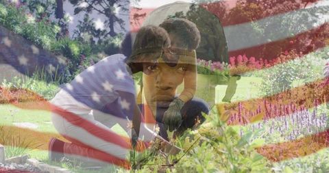 Patriotic Gardening with Military Honors: Unity and Resilience in Bloom