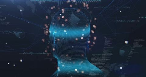 Cyber Network Vision with Digital Human in AI Visualization