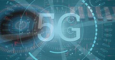 abstract 5g network concept with digital interface elements - Download Free Stock Images Pikwizard.com