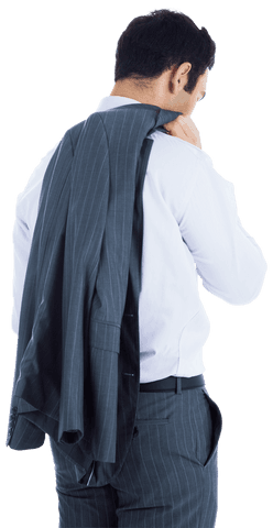 transparent young businessman holding suit jacket - Download Free Stock Videos Pikwizard.com