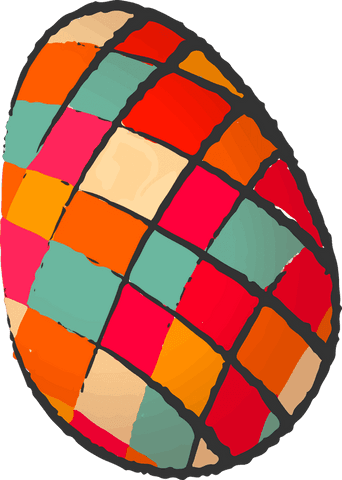 Colorful Abstract Mosaic Egg on Transparent Background - Download Free Stock Videos Pikwizard.com