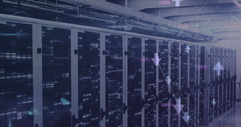 Data Networking and Communication in Modern Server Room - Download Free Stock Images Pikwizard.com