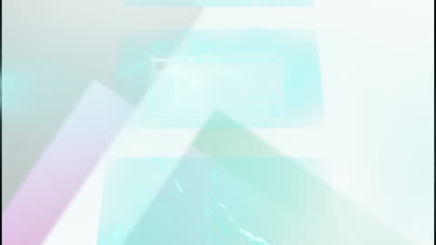 Abstract Moving Geometric Cyan and White Screens