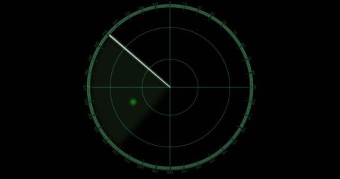 Digital Radar Interface with Moving Blips on Black Background - Download Free Stock Images Pikwizard.com