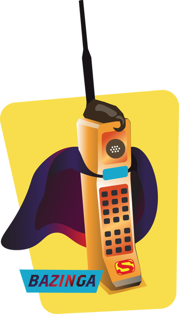 Vintage Mobile Phone Cartoon Vector on Transparent Background - Download Free Stock Videos Pikwizard.com