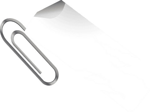 silver paperclip with torn white paper on transparent background - Download Free Stock Videos Pikwizard.com