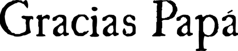 Gracias papa text on transparent background