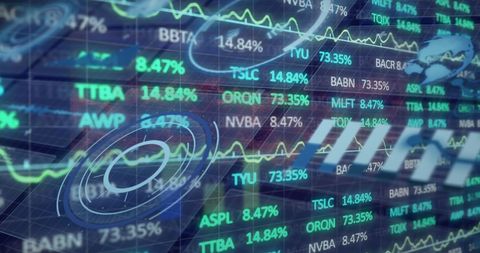 Digital Financial Data Display with Real-Time Statistical Analysis - Download Free Stock Images Pikwizard.com