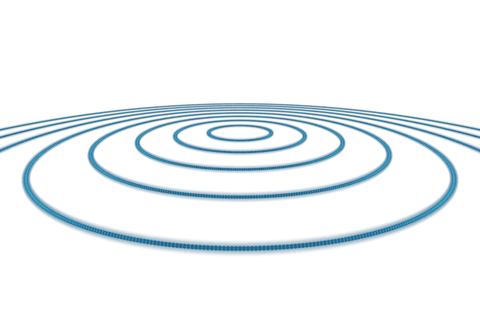 blue concentric circles on transparent background - Download Free Stock Videos Pikwizard.com