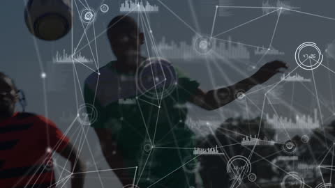 Digital Analysis Overlay with Soccer Players