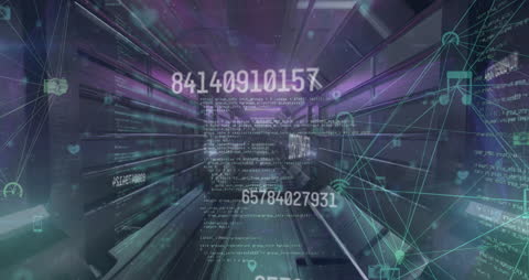 Futuristic Digital Data Network and Connections Concept Art