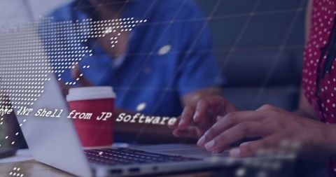 Collaborative Developers Working in Modern Office with Technology