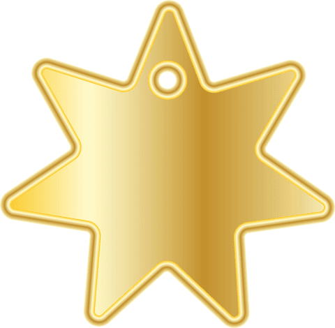 shiny gold star pendant transparent background - Download Free Stock Videos Pikwizard.com