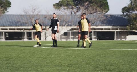 Youth Soccer Players Training during Intense Practice Session