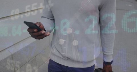 Urban Lifestyle: Businessman Using Smartphone on Street - Download Free Stock Images Pikwizard.com