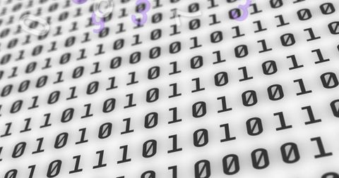 Dynamic Numbers Overlay on Binary Code Artistry - Download Free Stock Images Pikwizard.com