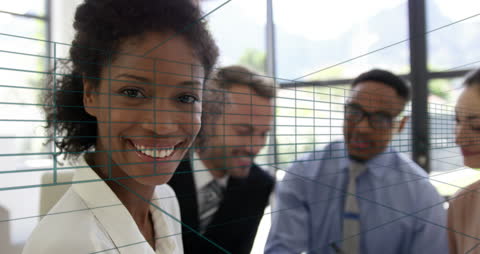 Diverse Business Professionals Collaborating in Modern Office